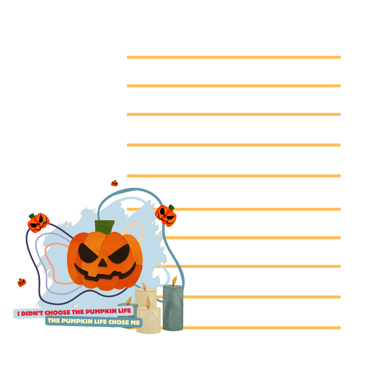 Halloween Printable Greeting Card — 5×5 inch